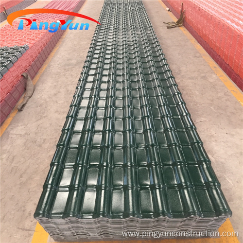 Colombia hot sale pvc roofing sheet for warehouse